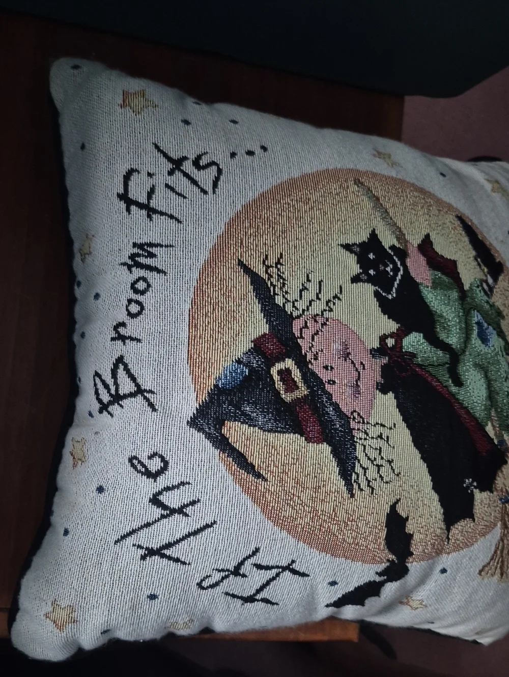 Tapestry Halloween Pillow,  